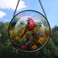 thumbnail image 2 of Customized Cardinal Hanging Stained Glass for Windows , Cardinal Hand-Painted Sun Catcher, Cardinal Garden Hangings Christmas, for Home Décor sHTrCS, 2 of 5