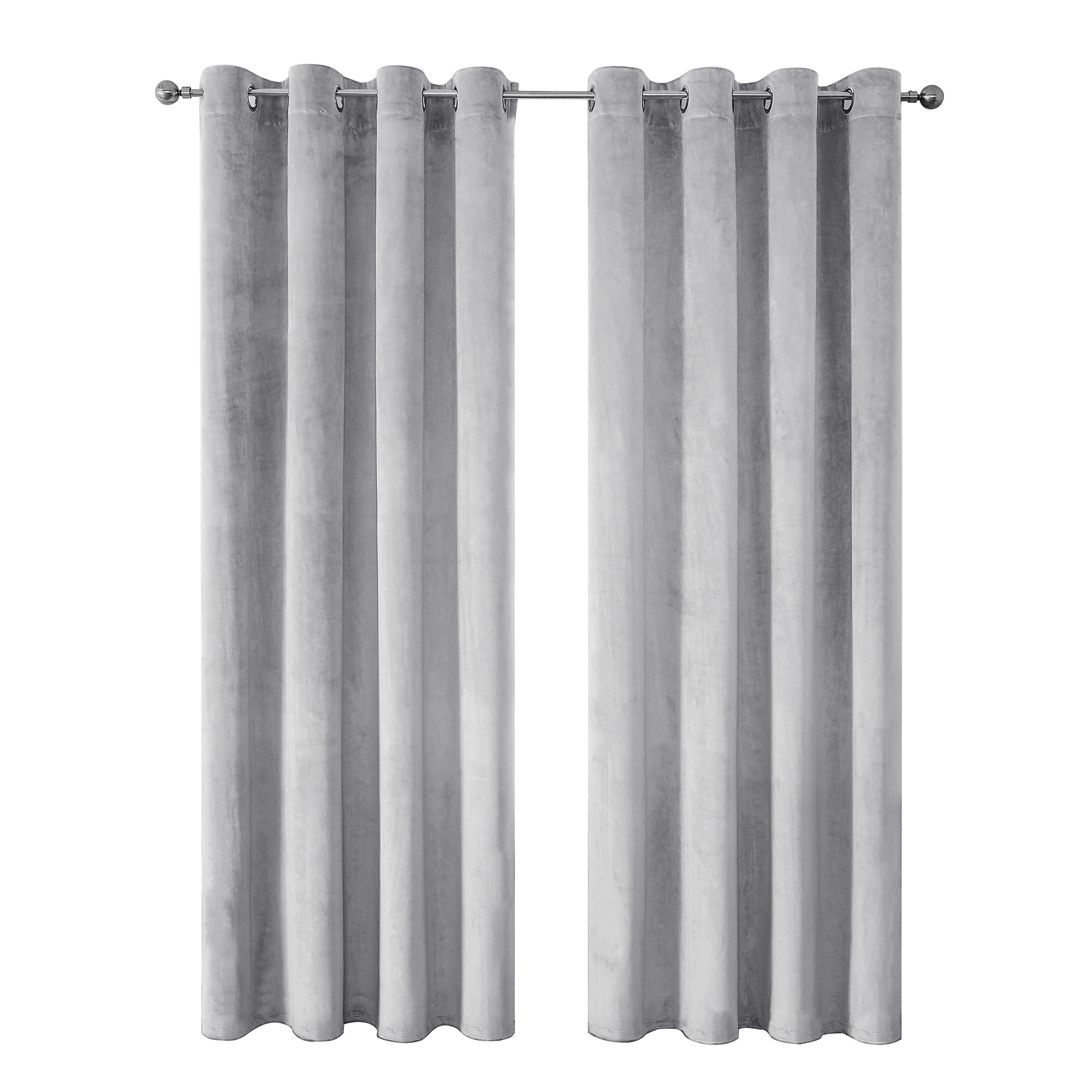 Hododo 1/2 Panels Grommet Curtain Drapes Velvet Living Room Bedroom Blackout Kid's Curtain