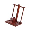 thumbnail image 4 of Soporte de madera para hilo, dispensador portátil de hilo para tejer a ganchillo y a dos agujas. Marrón, 4 of 9