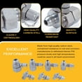 thumbnail image 5 of SINOCMP 7Pcs JIC37 Hydraulic Swivel Run Tees Hydrulic Tee Connector, Tester Tee Coupling Set for Excavator Construction Machinery Hydraulic System, 5 of 7