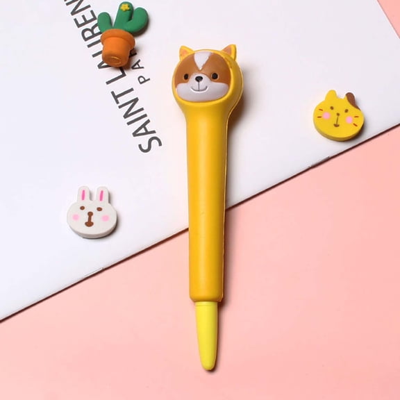 YZHMYR 7.08In Soft Decompression Calligraphy Pen Elastic Shape Recovery Design Interchangeable Pen Stress Relief Writing Tool Back to School Supplies Office Student Work Decompression Essentials