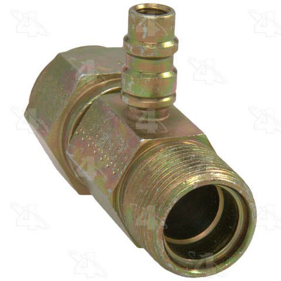 Inline Standard O-Ring A/C Fitting w/ R134a Service Port