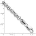 thumbnail image 4 of 14K White Gold 7.5In 5Mm Polished Fancy Rolo Link Bracelet(Length 7.5) - Jbsp, 4 of 5