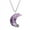 A, variant on Jewelry VerPetridure Moon Safety Long Life Lock Necklace able silver Necklace
