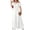 White, variant on CIENVNSTG Long Dresses for Women Fashion Short Sleeve Beach Long Dress Casual Loose Classy Dress White L