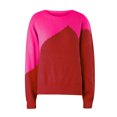 thumbnail image 6 of Fesfesfes Women Sweater Tops V-neck Loose Knitting Sweater Casual Long Sleeve Tops, 6 of 6
