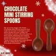 thumbnail image 2 of 11-Piece Chocolate & Peppermint Candy Cane Edible Spoons, Holiday Hot Cocoa Stirrers Festive Drink Mixers for Coffee Milk Christmas Gifting & Stocking Stuffers, 2 of 7