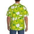 thumbnail image 3 of Kdxio Men'S Hawaiian Shirt For Men Short Sleeve Shirt Green Apple Summer Casual Holiday Beach Button Down T-Shirts, 3 of 5