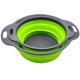 thumbnail image 1 of Colador plegable, juego de 2 coladores plegables, colador de cocina que ahorra espacio, colador plegable de silicona de grado alimenticio, 1 of 5