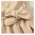 thumbnail image 6 of vdgthytj Toddler Baby Girl Summer Dress Cute V Neck Sleeveless Bow Casual A-Line Beach Party Sundress, 6 of 8