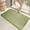 Green, variant on Leodye Ultra Thin Bathroom Rugs Set of 1,Low Profile Bath Mat Non Slip Fit Under Door Absorbent Shower Rug Washable Grey Indoor Door Mat-23.62x15.75x0.12in