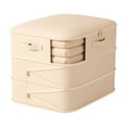 thumbnail image 2 of 3-Tier Compression Storage Bag with Visual Window, 1-Pack (21.25x16.53x23.62 Inch) - Large Capacity Bedding Organizer for Blankets, Clothes & Seasonal Items Beige, 2 of 7