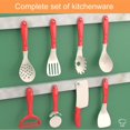 thumbnail image 3 of Kids' Pretend Play Kitchen Set with Realistic Cookware - 90-Piece New Cyan F Model Including Double-Button Induction Cooker, Simulated Cutting Fruits & Vegetables for Role-Playing Chef Fun and Life, 3 of 6