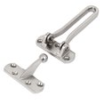 thumbnail image 3 of Uxcell Home Hotel Security Door Guard Buckle Clasp Padlock Latch Lock Silver Tone, 3 of 5