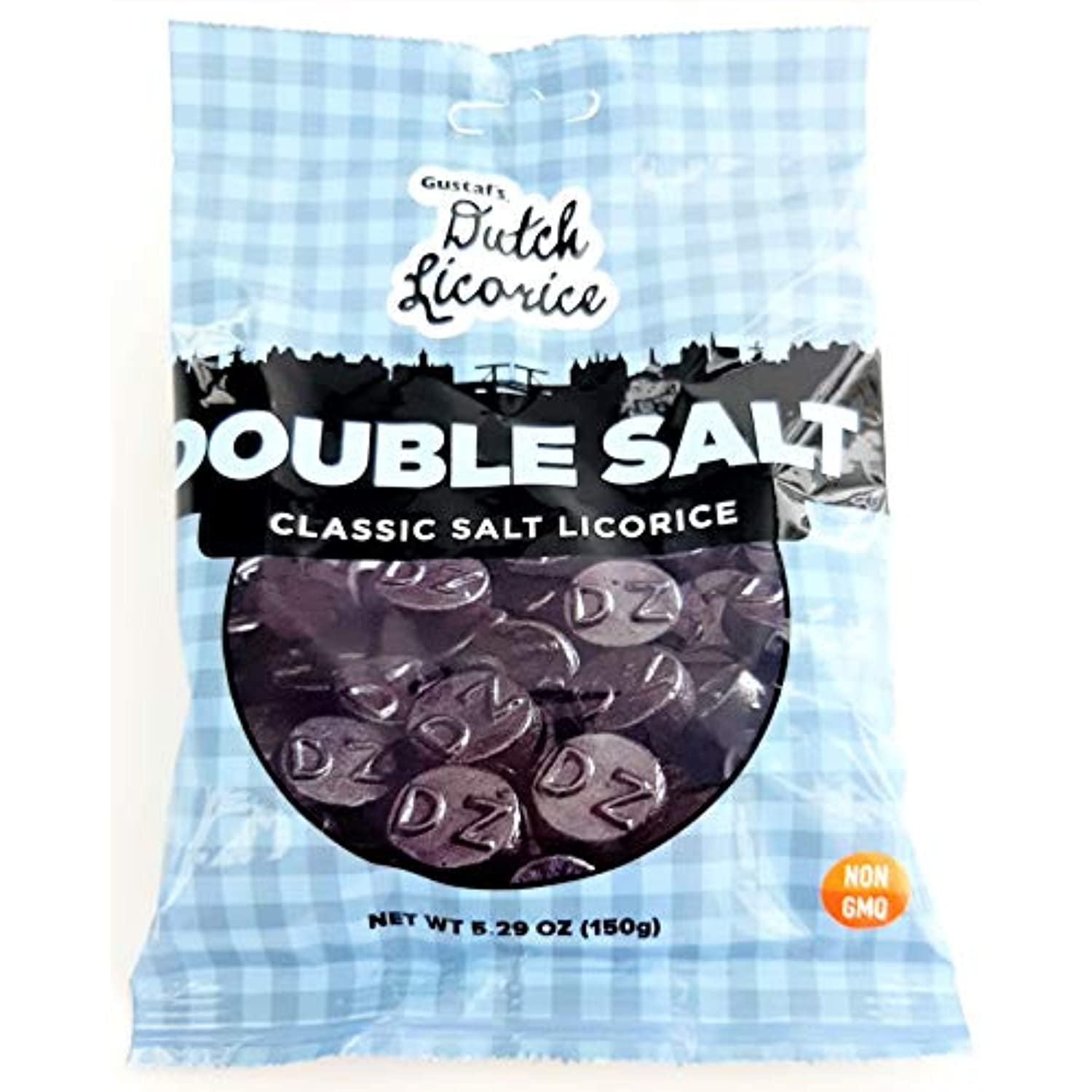 Gustafs, Double Salt Licorice, 5.2 Ounce