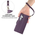thumbnail image 5 of Compatible with Samsung Galaxy S25 Wallet Case with Credit Card Holder & Cash Slot, RFID Blocking Durable PU Leather Flip Magnetic Protective Stand Cover Wrist Strap Women Men,Darkpurple, 5 of 8