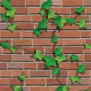 Angle View: 3D Brick Stone Rustic Effect Self-adhesive Wall Sticker Home Decor
