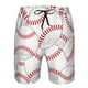 thumbnail image 3 of Fotbe Baseballs Trajes de Baño Estampados para Hombre, Shorts de Verano de Secado Rápido, Ropa de Playa, Bañadores-Small, 3 of 6