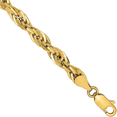 thumbnail image 2 of 14K Solid Yellow Gold 4.75mm Rope Chain Twisted Link Necklace, 2 of 5