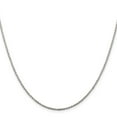 thumbnail image 3 of Auriga 925 Sterling Silver Rhodium-plated 1.3 mm Loose Rope Chain Necklace for Women 22", 3 of 5