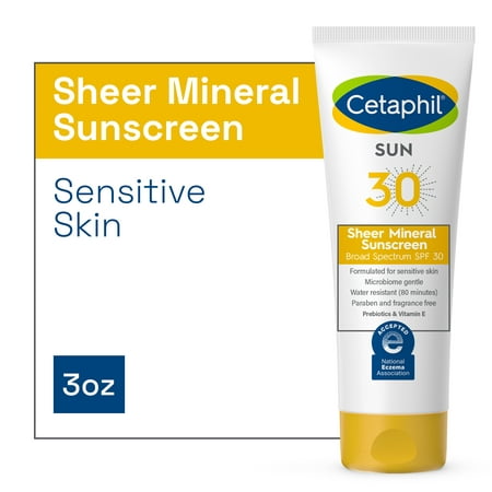 UPC 302994111008 product image for Cetaphil Sheer Mineral Sunscreen Lotion for Face & Body  Broad Spectrum SPF 30   | upcitemdb.com