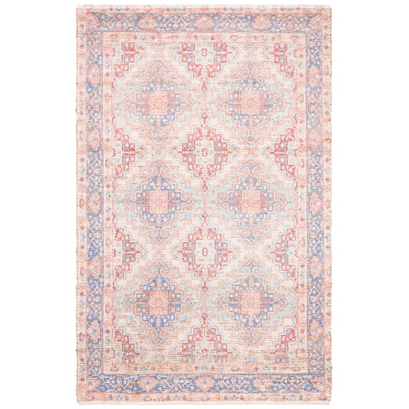 SAFAVIEH Saffron Brigham Oriental Area Rug, Blue/Rust, 5' x 8'