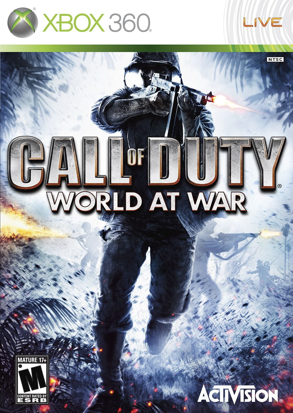 Restored Microsoft Xbox 360 Elite Game Console with Two Retrofam Controllers and Call of Duty World at War(Refurbished)