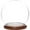 Dark Wood Base, variant on Plymor 5" x 6" Glass Display Dome Globe Cloche (no Base)