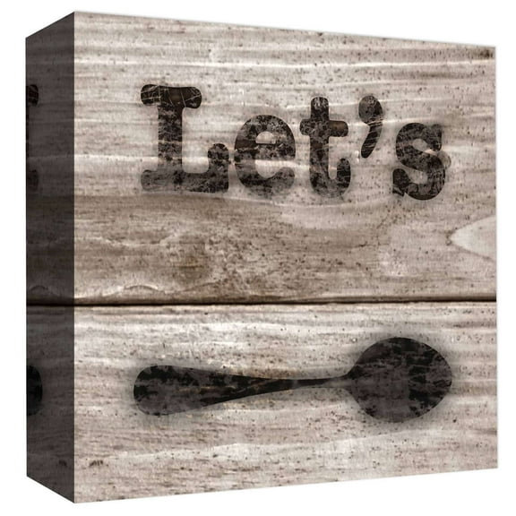 PTM Images,Let's, 20x20, Decorative Canvas Wall Art