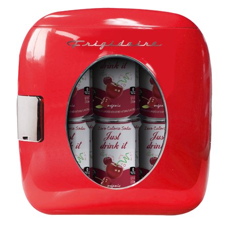 Frigidaire Portable Retro 12-Can Mini Fridge EFMIS462, Red