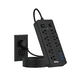 thumbnail image 1 of Multicontactos 8 Tomas, 3+1usb Con Interruptor Independiente Belug Negro, 1 of 4