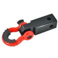 thumbnail image 4 of Graflsoa Heavy-Duty Carbon Steel Trailer Hitch Receiver with Detachable Rubber Pad, 5T Load Capacity, Black & Red Finish, Complete Towing Kit for Cars, Trucks, and Off-Road Vehicles, 4 of 6