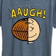 thumbnail image 3 of Peanuts - C Brown Half Football Head - Women's Short Sleeve Graphic T-Shirt, 3 of 6
