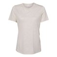 thumbnail image 1 of BELLA+CANVAS 6400 - T-Shirt en Jersey à Manches Courtes Décontracté, 3TG, Mélange d'Avoine, 1 of 2