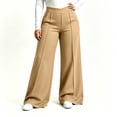 thumbnail image 3 of cocolona Womens Casual Loose Plus Size Yoga Pants Elastic Waist Straight Wide Leg Pants with Pockets, 3 of 5