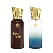 Adilqadri Oudh Al Hashmi & Lavish Musk Eau De Parfum | Sweet Arabic Oudh Long Lasting Scent Eau De Parfum 50ml Each 0.11 Oz. | For Unisex