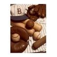 thumbnail image 2 of Frontline 19x24 Black Ornate Wood Framed with Double Matting Museum Art Print Titled - Baseball Memorabilia, 2 of 4