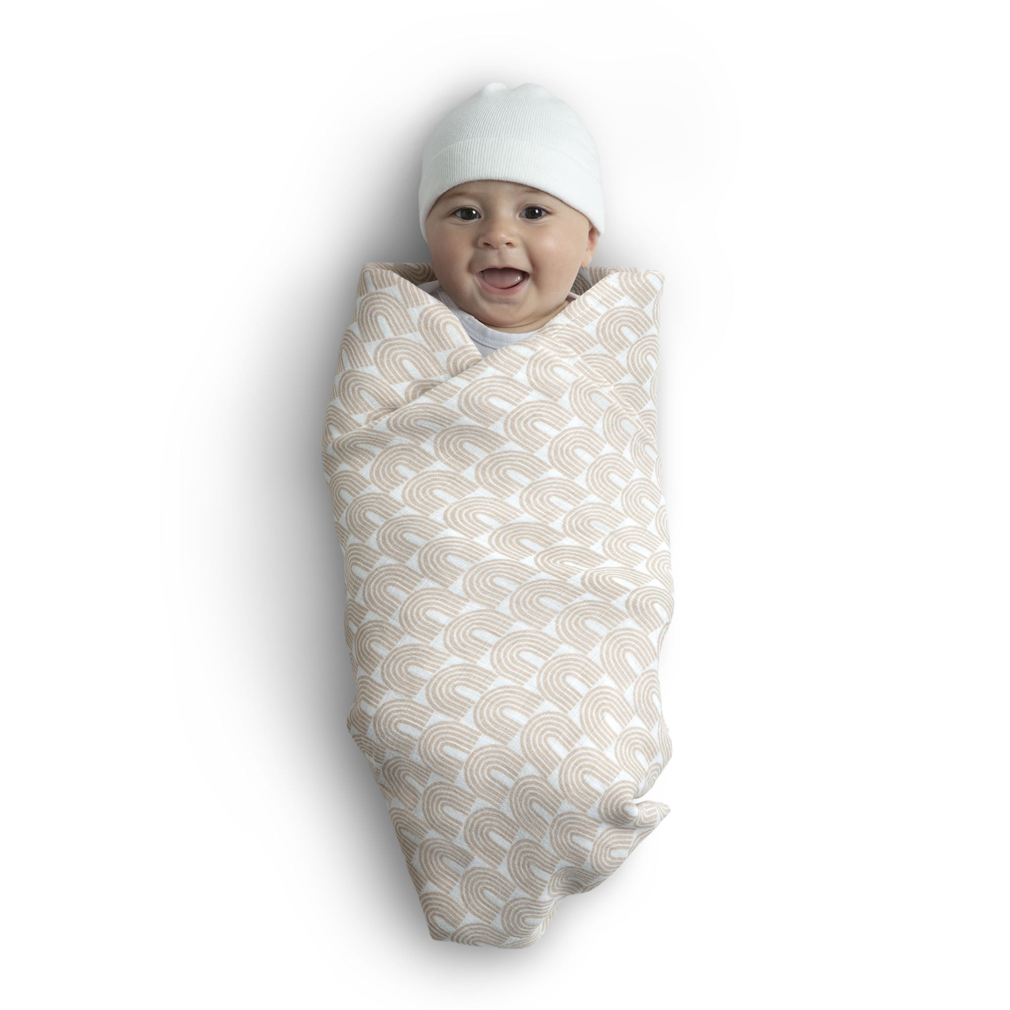 Delta Children 100% Cotton Muslin Baby Receiving Blankets for Girls and Boys – 47x47 Inches (Pack of 4), Neutral Boho