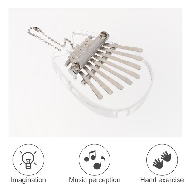 OUNONA 1Jgo Kalimba Multifuncional De Acrílico Con Teclas Para Presentaciones Y Regalos Musicales