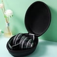 thumbnail image 5 of Travel Hard Headphone-Case Foldable Headphones Storage BLACK. Box Bag UK, 5 of 9