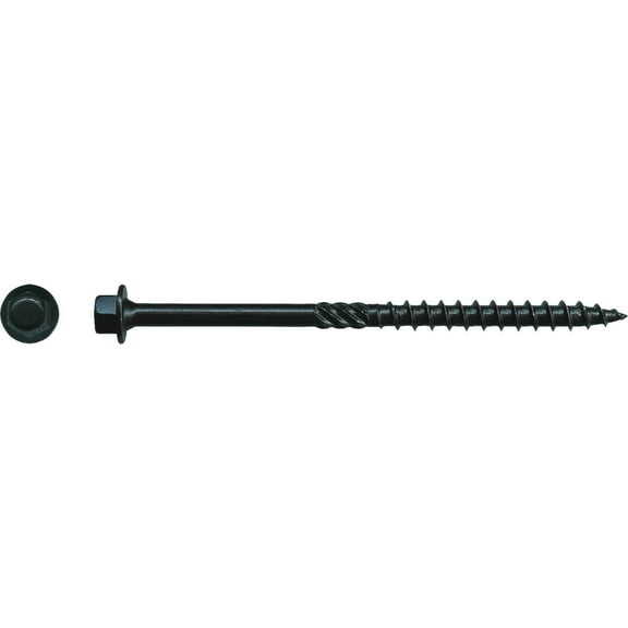 Big Timber BL144-25 #14 x 4 in. Hex Head Black Log Screws 25-Pk
