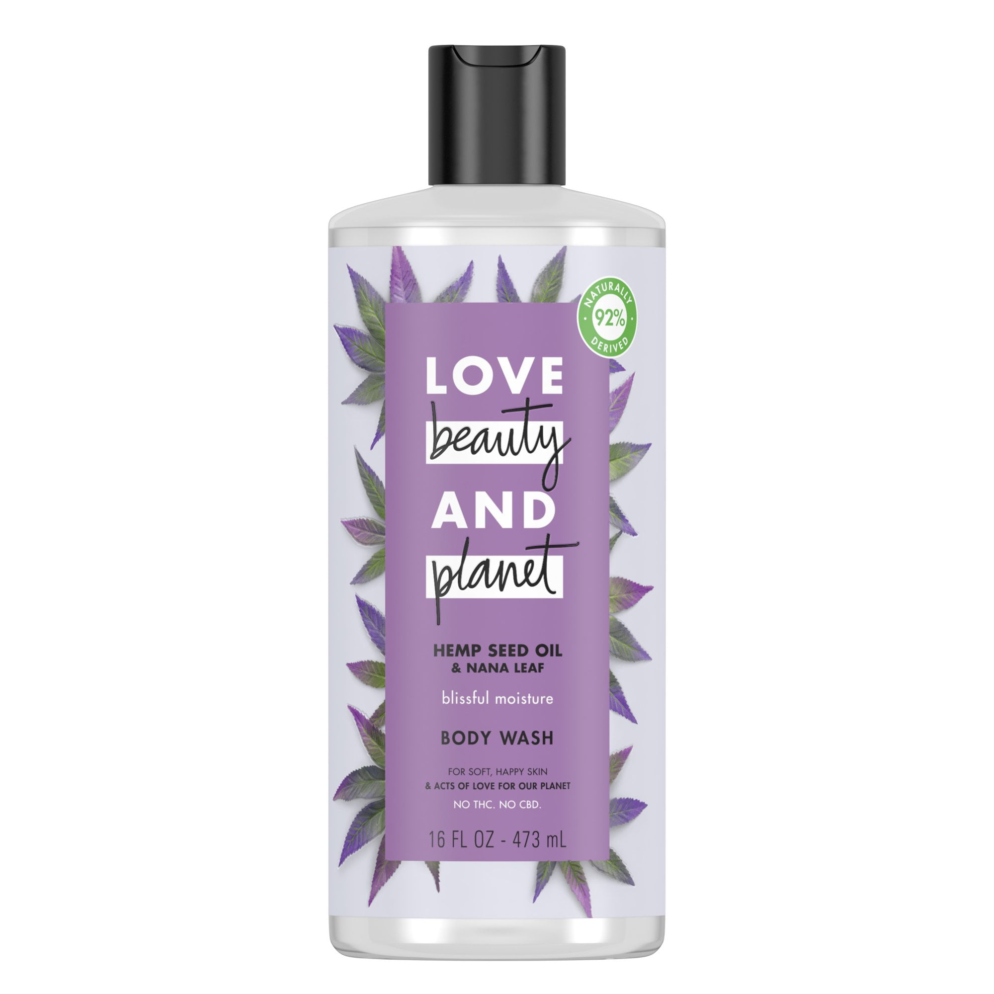 Love Beauty and Hemp Seed Oil & Nana Leaf Body Wash 16 oz, 4