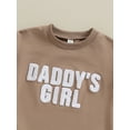 thumbnail image 5 of Bagilaanoe Newborn Baby Girl Oversized Romper Sweatshirt Long Sleeve Bodysuits Letter Embroidery Pullover 3M 6M 12M 18M Infant Casual Tee Tops, 5 of 9