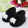 thumbnail image 2 of Fozruso Baby Girls Boys Warm Shoes Soft Booties Snow Boots Comfortable Shoes Toddler Warming And Fashion Shoes Sizes 4.5 Toddler(Black), 2 of 6