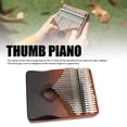 thumbnail image 3 of 21 Key Kalimba Thumb Piano Instrument Professional Tuned Handmade Mahogany Metal with Embossed Notes and Ergonomic Curve Design for Adults Beginners Kids Performances, 3 of 7