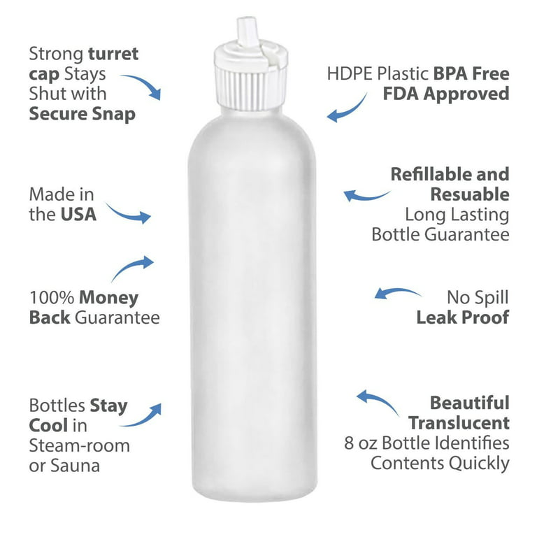 Nydotd 18 Pack Travel Size Plastic Squeeze Bottles for Liquids