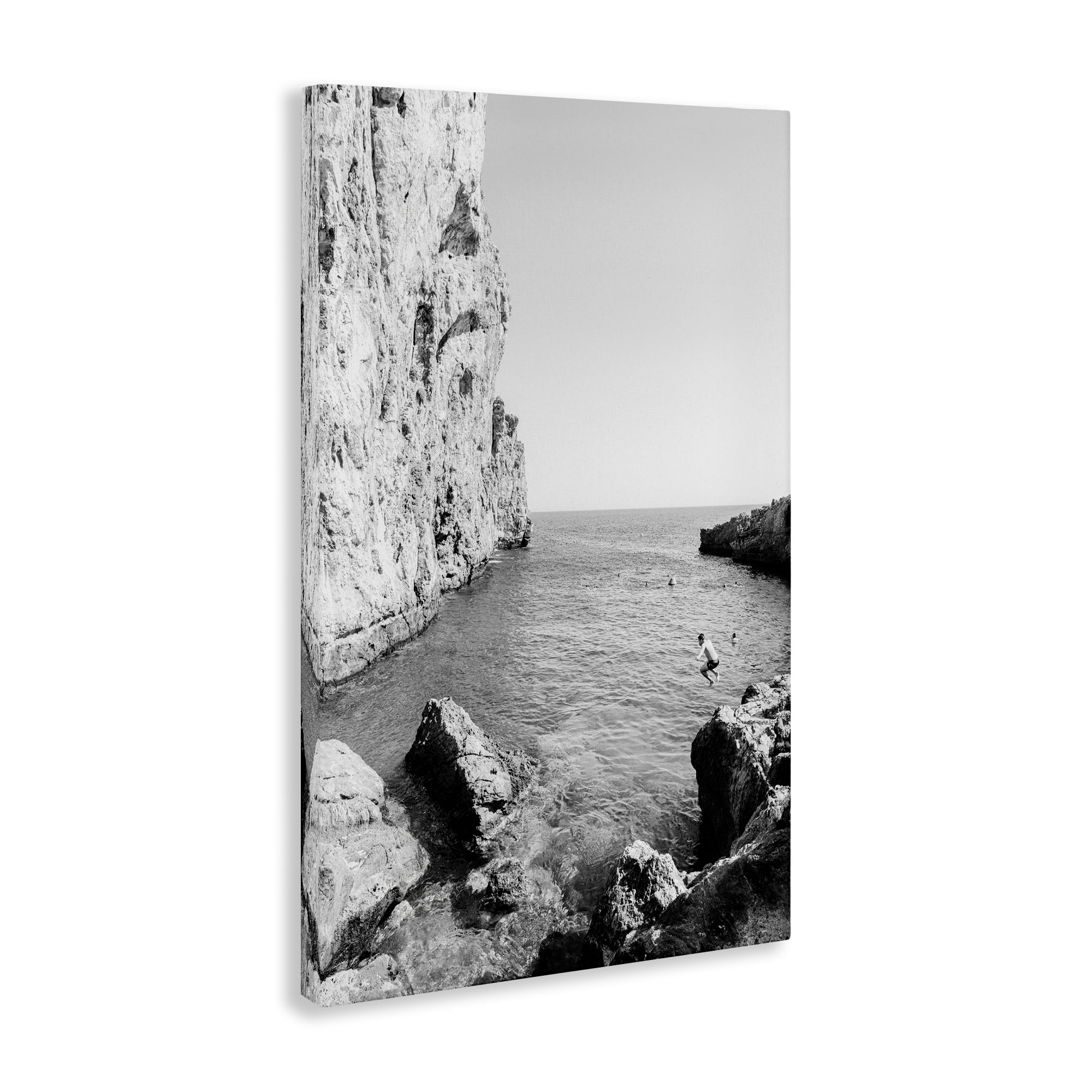 Stupell Industries The Dive Cove Coastal Photography Gallery Wrapped Canvas Art Print Wall Art, 24 x 36