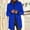 Blue Hoodless Casual Outwear Jackets for Women, variant on Women's Winter Wool Blend Long Sleeve Turn-Down Collar Single Breasted Solid Warm Overcoat Outwear with Pockets Black 12