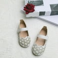 thumbnail image 2 of Zanarzt Girls Mary Jane Dress Shoes Dress Shoes for Girls Bow Flower Girl Mary Jane Flats Little Girl Dress Shoes for Wedding Party Birthday White,US 11.5, 2 of 4