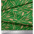 thumbnail image 3 of Soimoi Green Rayon Fabric Text & Knife Kitchen Fabric Prints By Yard 42 Inch Wide, 3 of 3
